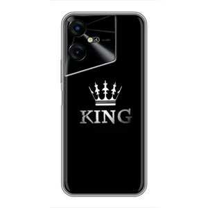Чохол з Короною ТЕКНО ПОВА Нео 3 - (AlphaPrint) (KING)