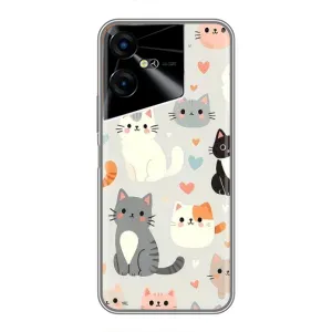 Чохол з малюнком кіт на Tecno POVA Neo 3 (Колаж котів)
