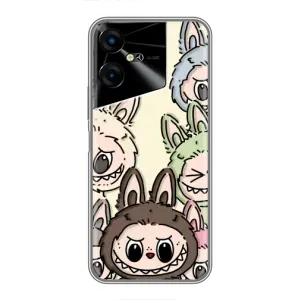Чохол з Лабубу на Tecno POVA Neo 3 (Золота мавпа Bored Ape)