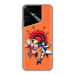 Naruto Anime Чохли для ТЕКНО ПОВА Нео 3 (AlphaPrint) (команда Наруто)