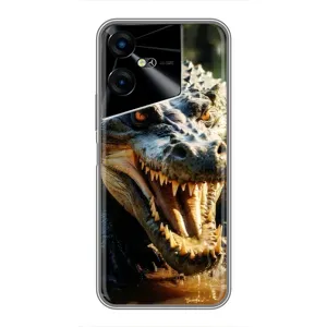 Чохол з картинкою 'Хижаки' для Tecno POVA Neo 3 (Небезпечний крокодил)