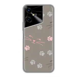 Чохол з малюнком кіт на Tecno POVA Neo 3 (Лапи і вуса)
