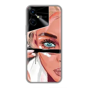 Чохол з друком для Tecno POVA Neo 3 - (Мода) (AlphaPrint) (Макіяж)