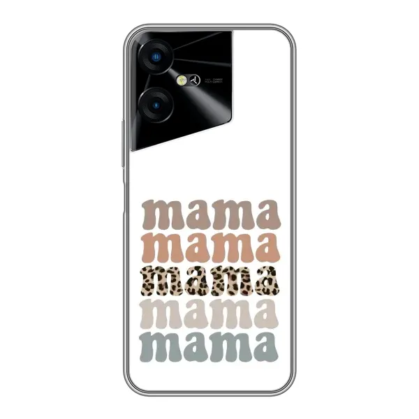 Чохол з принтом «Текстовий колаж мама» для TECNO POVA Neo 3 Чохол з принтом «Текстовий колаж мама» для TECNO POVA Neo 3