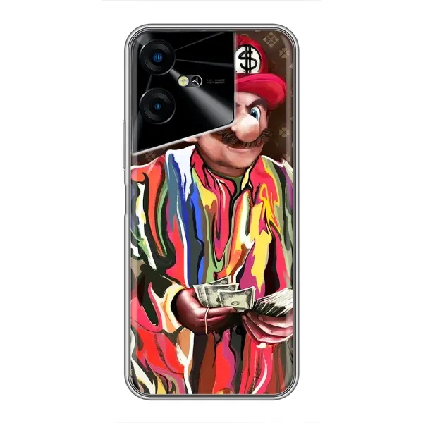 Чехол с принтом «Mario LV» для TECNO POVA Neo 3