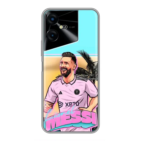 Чохол з принтом «Майами Месси» для TECNO POVA Neo 3 Чохол з принтом «Майами Месси» для TECNO POVA Neo 3