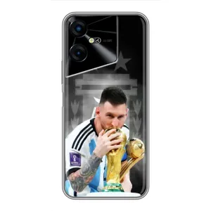 Чехлы для Tecno POVA Neo 3 (Leo чемпион) (AlphaPrint) (Месси Чемпион)