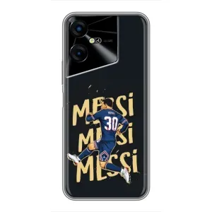 Чехлы для Tecno POVA Neo 3 (Leo чемпион) (AlphaPrint) (Messi ПСЖ)