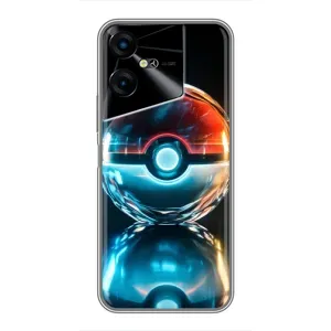 Чохол з Пікачу на Tecno POVA Neo 3 (М'яч Пікачу)