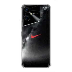 Чехол для Tecno POVA Neo 3 - с принтом Найк (AlphaPrint) (Найк красный)