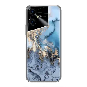 Мраморний чехол на Tecno POVA Neo 3 (VPrint) (Ніжний мрамор)