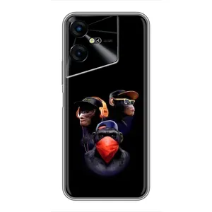 Чохол з Мавпами Tecno POVA Neo 3 - (AlphaPrint) (Три мавпи)