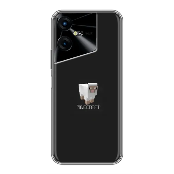 Чехол с принтом «Овечка Майнкрафт» для TECNO POVA Neo 3