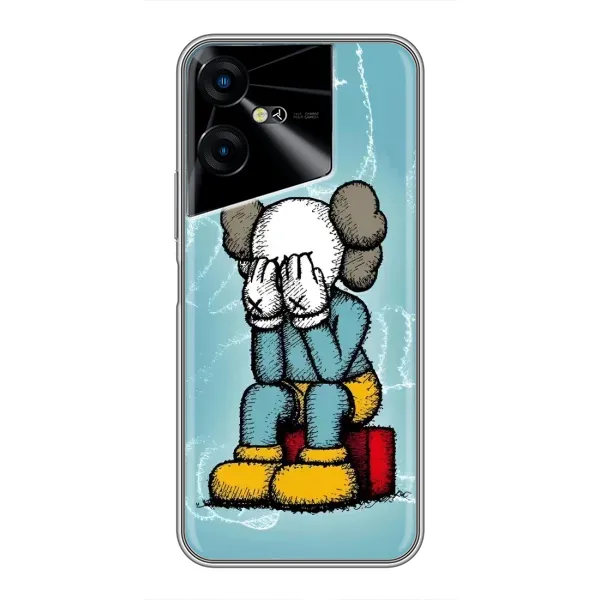 Чехол с принтом «Плач Bearbrick» для TECNO POVA Neo 3