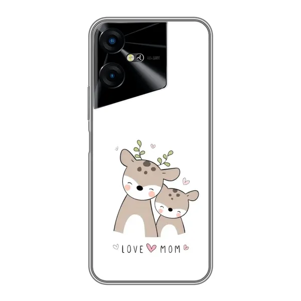 Чохол з принтом «Оленята мама і малюк» для TECNO POVA Neo 3 Чохол з принтом «Оленята мама і малюк» для TECNO POVA Neo 3