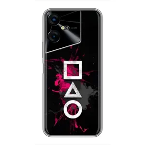 Чохол Гра в кальмара для Tecno POVA Neo 3 (Символи Гра кальмара)
