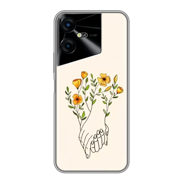Чехол с принтом «Руки любви» для TECNO POVA Neo 3