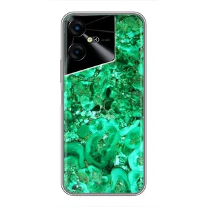 Мраморний чехол на Tecno POVA Neo 3 (VPrint) (Салатовий Мрамор)