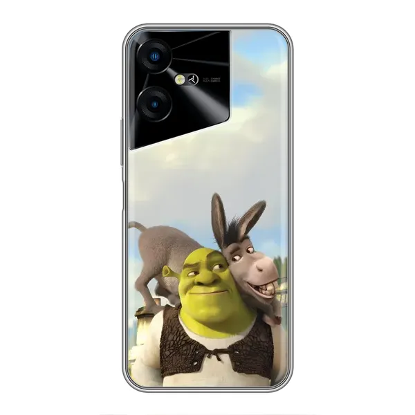 Чехол с принтом «Шрек и Осел» для TECNO POVA Neo 3 Чехол с принтом «Шрек и Осел» для TECNO POVA Neo 3