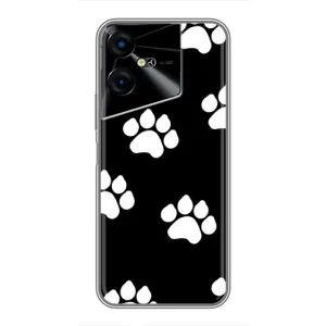 Чохли з собаками для Tecno POVA Neo 3 (VPrint) (Сліди собаки)