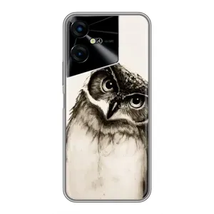 Чохол з пташками на Tecno POVA Neo 3 (VPrint) (Сова)