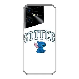 Чехол с принтом Стич на TECNO POVA Neo 3 (Стич лого)