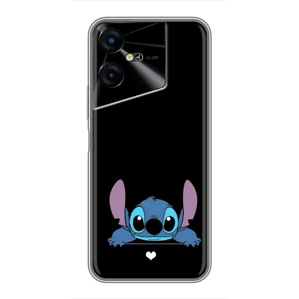 Чехол с принтом «Стич на черном» для TECNO POVA Neo 3 Чехол с принтом «Стич на черном» для TECNO POVA Neo 3