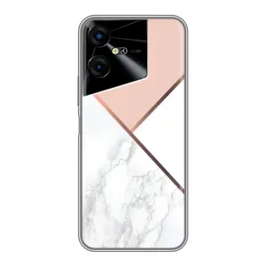 Мраморний чехол на Tecno POVA Neo 3 (VPrint) (Тройний мрамор)
