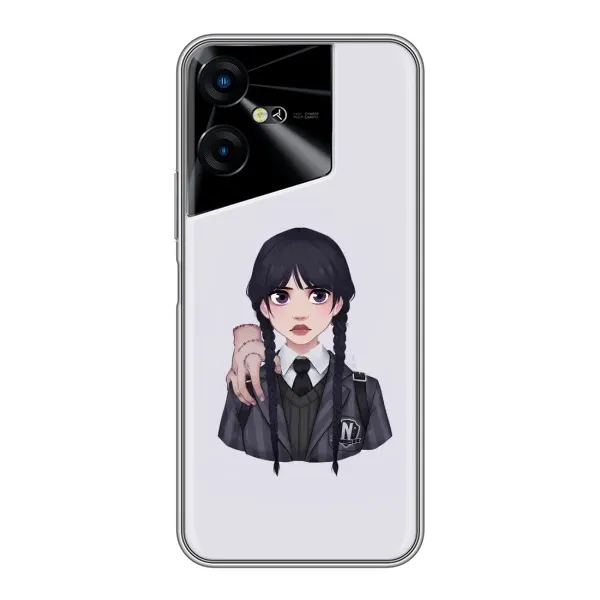 Чехол с принтом «Уэнздей и Вещь» для TECNO POVA Neo 3