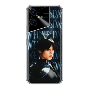 Чохли Венсдей на Tecno POVA Neo 3 Уенсдей (AlphaPrint) (Венздей кішка)