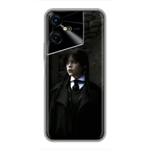 Чохол з дизайном Венздей 2 на Tecno POVA Neo 3 (Темний стиль Венздей)