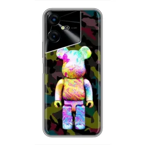 Чохли для Tecno POVA Neo 3 - Bearbrick Louis Vuitton (PREMIUMPrint) (Яскравий Bearbrick)