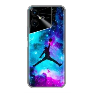 Чехлы для Tecno POVA Neo 3 - с картинкой JORDAN (AlphaPrint) (Яркий Джордан)