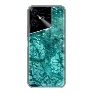 Мраморний чехол на Tecno POVA Neo 3 (VPrint) (Зелений мрамор)