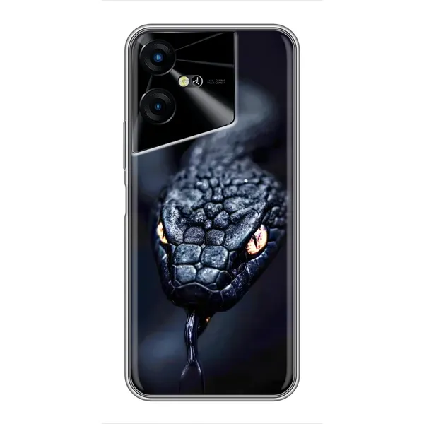 Чехол с принтом «Черная змея» для TECNO POVA Neo 3 Чехол с принтом «Черная змея» для TECNO POVA Neo 3