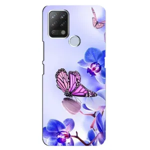 Чохли з квітами для Tecno Pova (VPrint) (Метелик на квітах)
