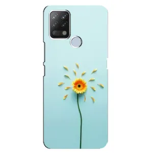 Чохли з квітами для Tecno Pova (VPrint) (Жовта квітка)