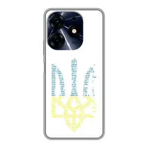 Чехлы для TECNO Spark 10 Pro Укр. Символика (AlphaPrint) (Герб из букв)