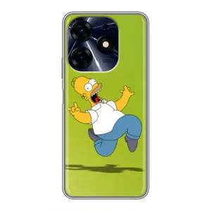Чехол с Симпсонами для TECNO Spark 10 Pro (VPrint) (Гомер Симпсон)