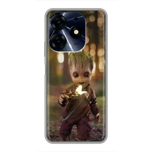 Чохол з принтом «I am Groot» для TECNO Spark 10 Pro