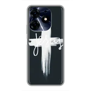 Чехол для TECNO Spark 10 Pro (AlphaPrint) - (Христианские) (Иисус)