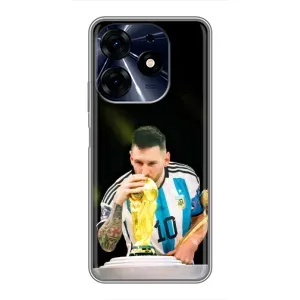 Чехлы для TECNO Spark 10 Pro (Leo чемпион) (AlphaPrint) (Кубок Месси)