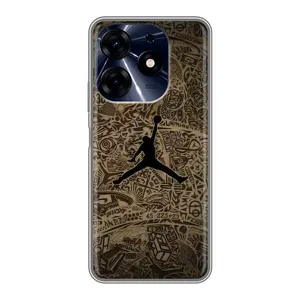 Чехлы для TECNO Spark 10 Pro - с картинкой JORDAN (AlphaPrint) (Logo Jordan)