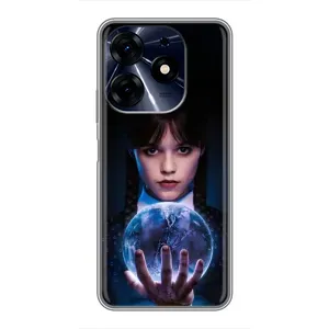 Чехол с дизайном Венздей 2 на TECNO Spark 10 Pro (Магическая сфера Уэнздей)