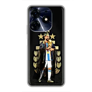 Чехлы для TECNO Spark 10 Pro (Leo чемпион) (AlphaPrint) (Месси Король)