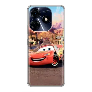 Силиконовый чехол Маквин для TECNO Spark 10 Pro (Радиаторный Спрингс Маквин)