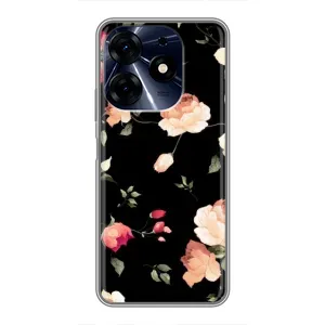 Чохли з квітами для TECNO Spark 10 Pro (VPrint) (Трояндочки)