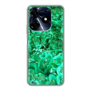 Мраморний чехол на TECNO Spark 10 Pro (VPrint) (Салатовий Мрамор)