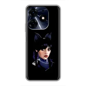 Чехлы Венсдей на TECNO Spark 10 Pro Уэнсдей (AlphaPrint)