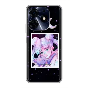 Чехол с принтом «Сейлор Мун» для TECNO Spark 10 Pro